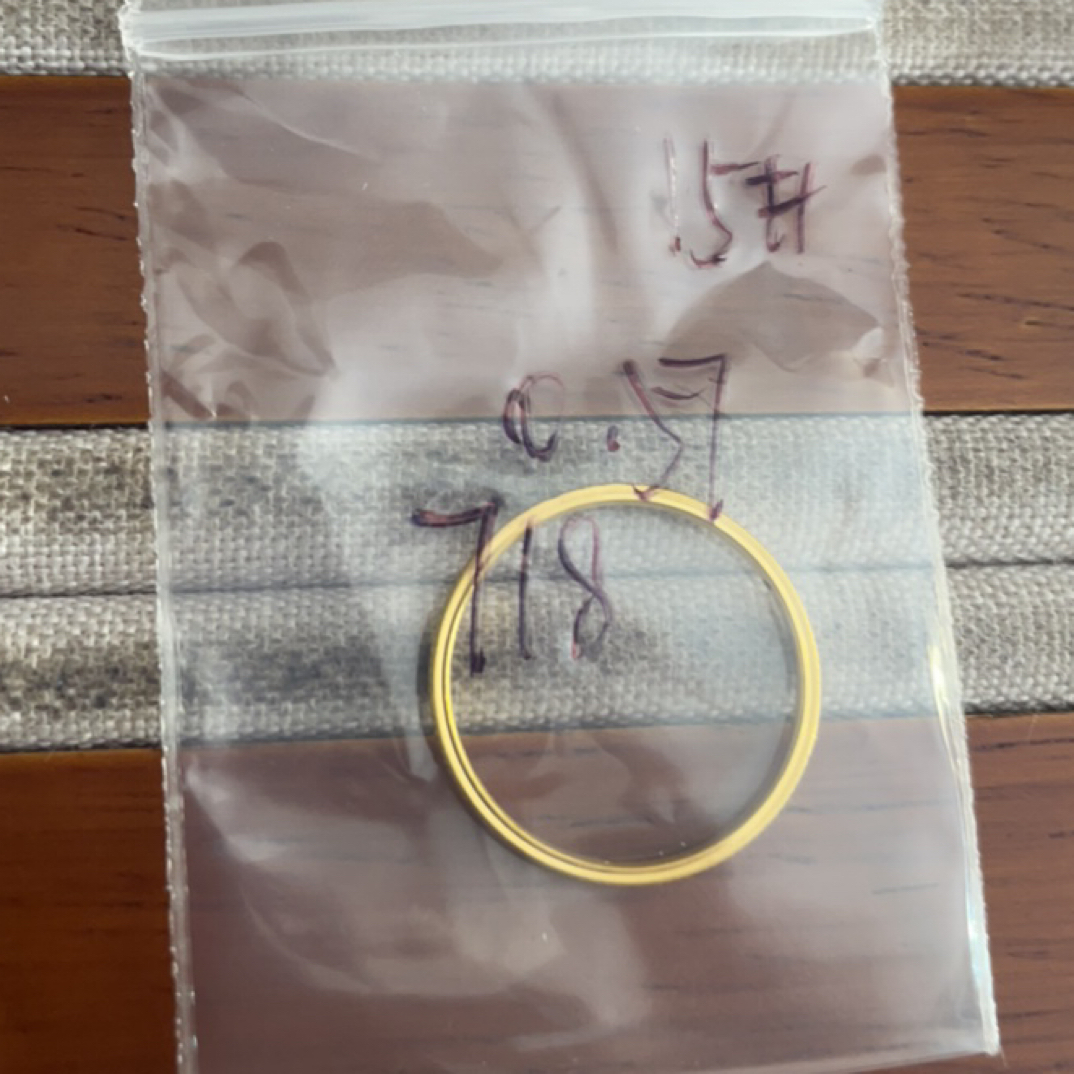 克重0.57 15号 龙鳞戒指 足金999