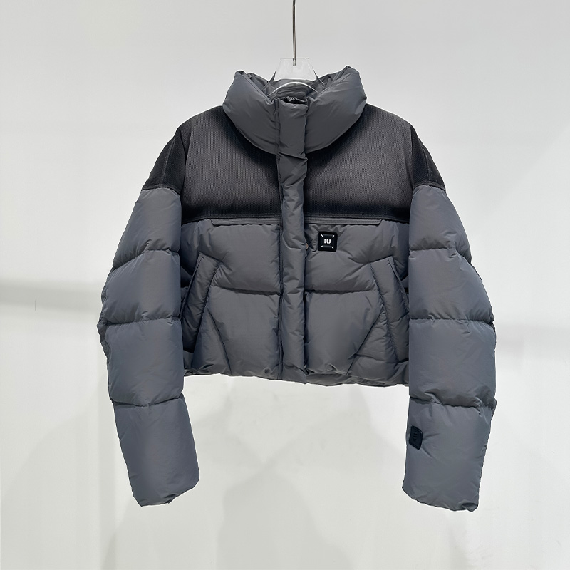 90白鸭绒短款羽绒服女小个子立领面包服爆款2025新款正品冬季外套