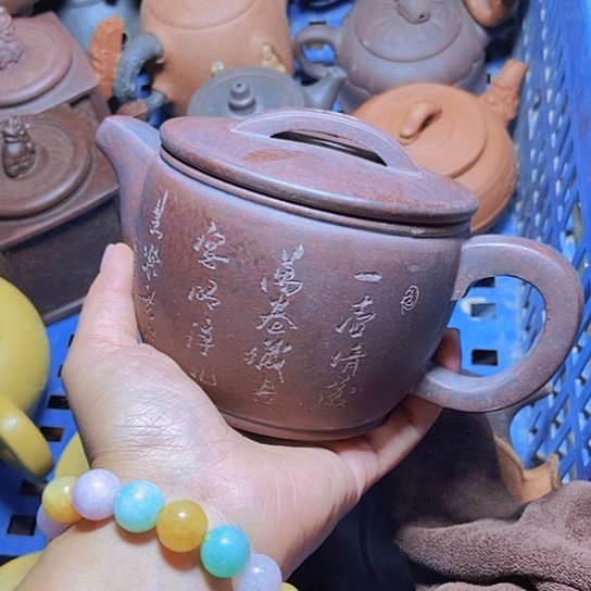 茶壶绿泥宜兴紫砂全手工制作工艺