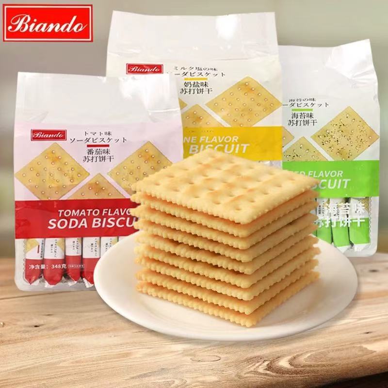 香港Biando铁尺苏打饼干348g*2