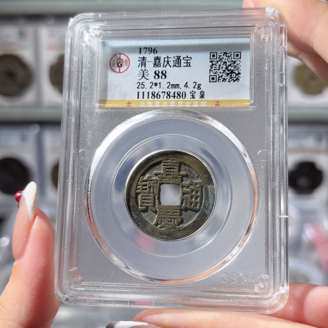 铜嘉庆通宝 宝泉160 8480x.  