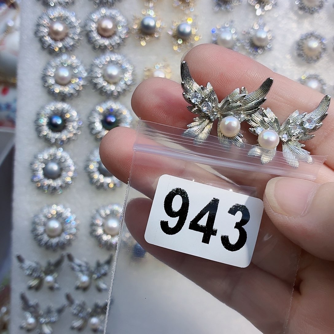 、***淡水珍珠耳饰合金