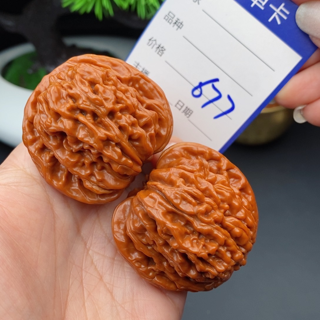 文玩核桃把件45四座楼677