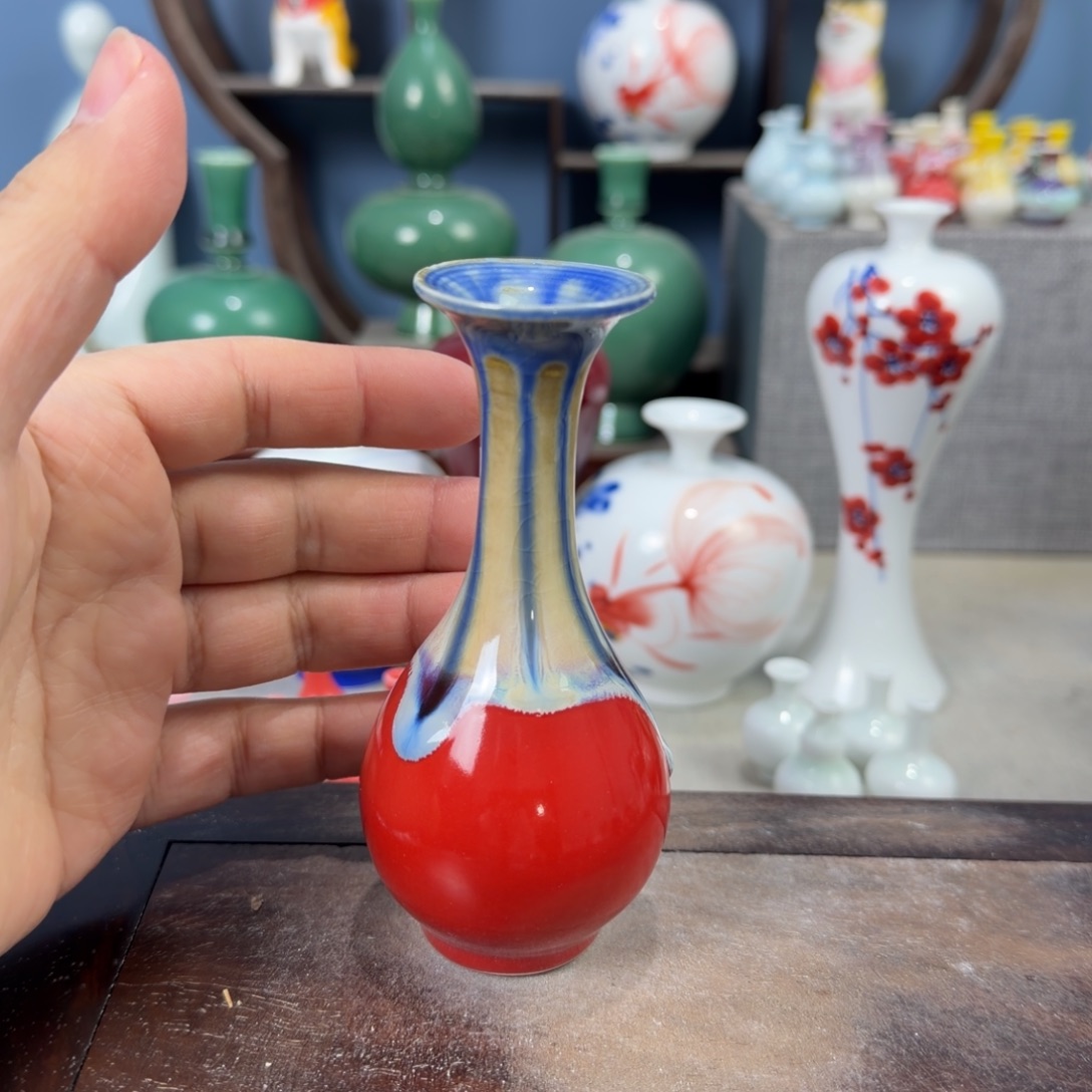 陶瓷手工小花器摆件