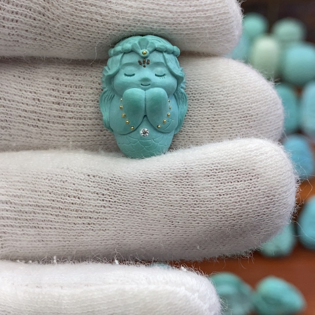 绿松石未镶嵌珠宝奇石