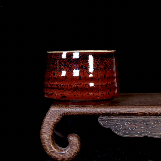 钧瓷主人杯纯手工满釉支烧高5.6口径5.7cm约130cc家用功夫茶茶器