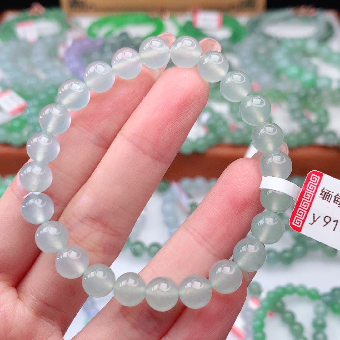 翡翠手链未镶嵌翡翠7.5mm