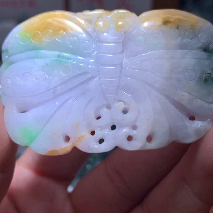 翡翠未镶嵌颈饰保真天然A货翡翠