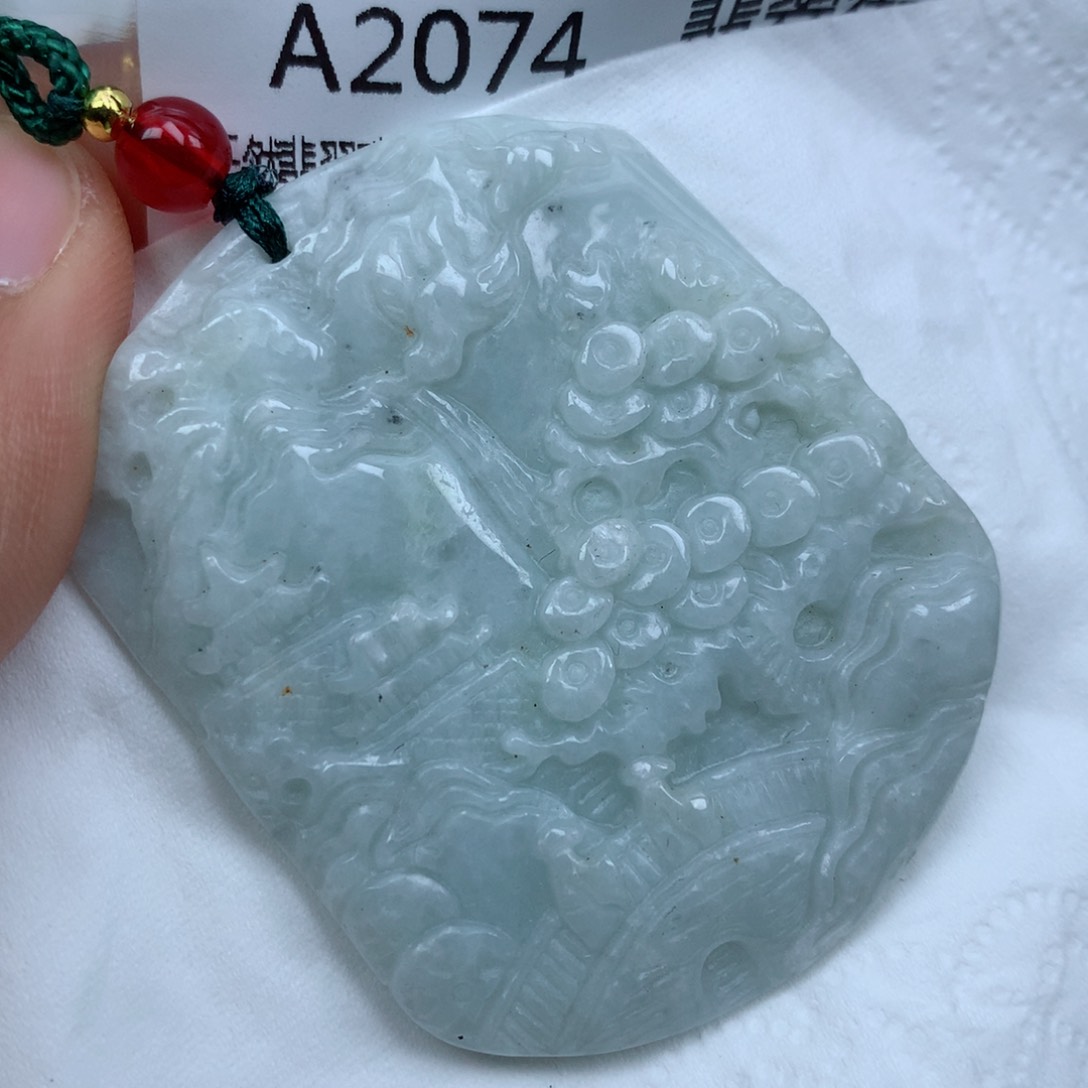 翡翠颈饰未镶嵌吊坠