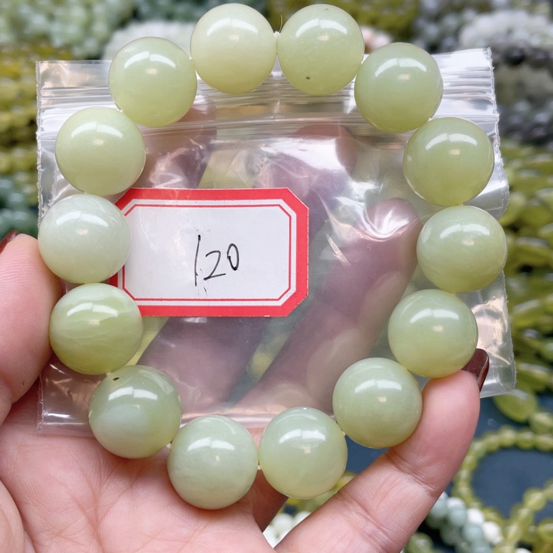 未镶嵌蛇纹石玉手串