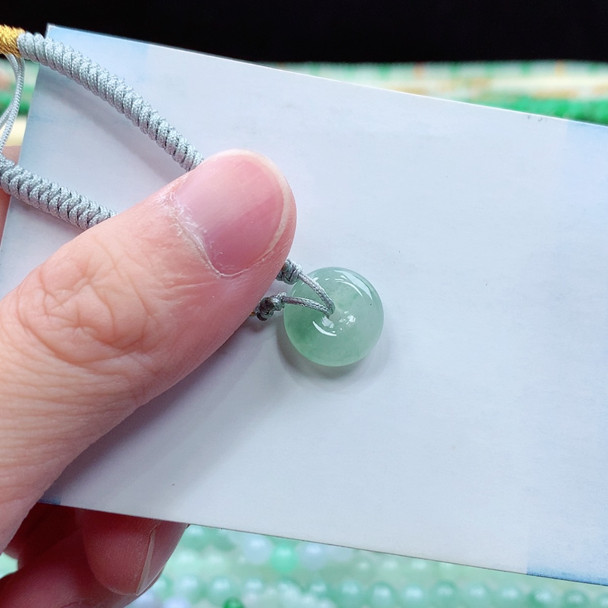 【闪购商品】翡翠未镶嵌项链缅甸天然A货翡翠