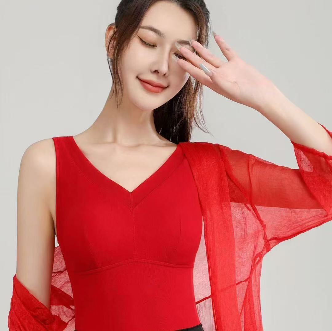 时尚新款女士背心打底9005