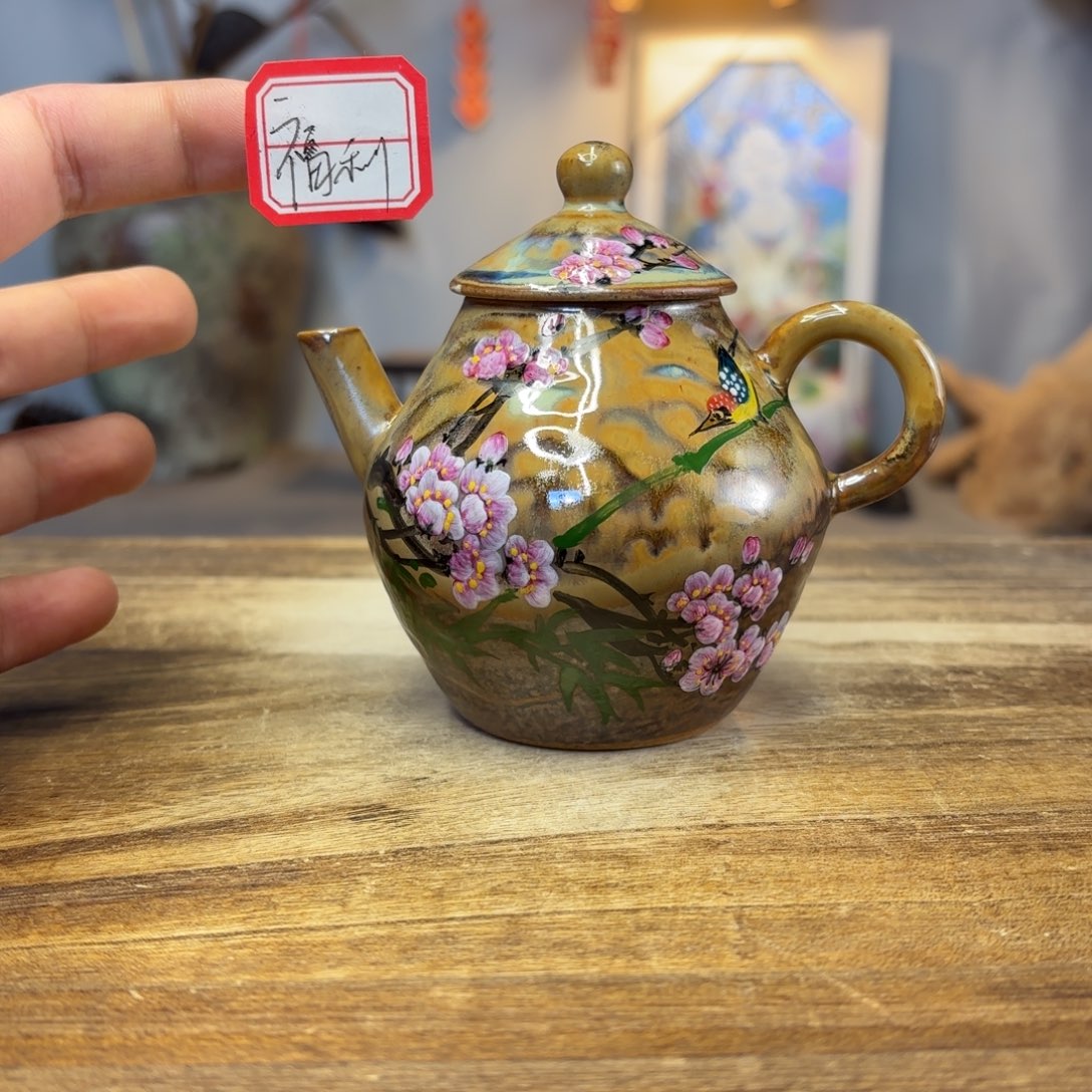 景德镇纯手工柴烧手绘陶瓷