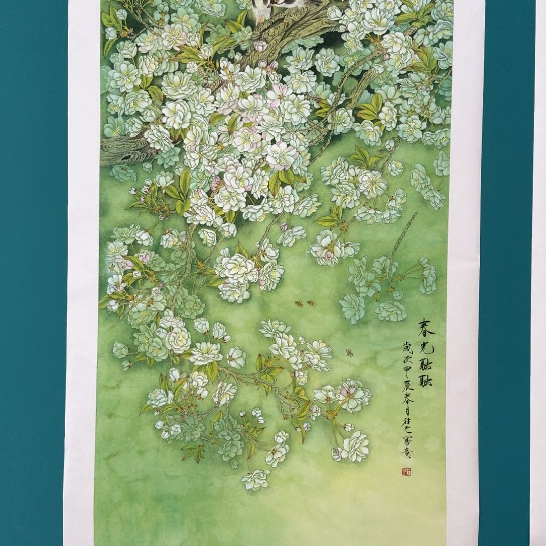 国画国画作品山水花鸟