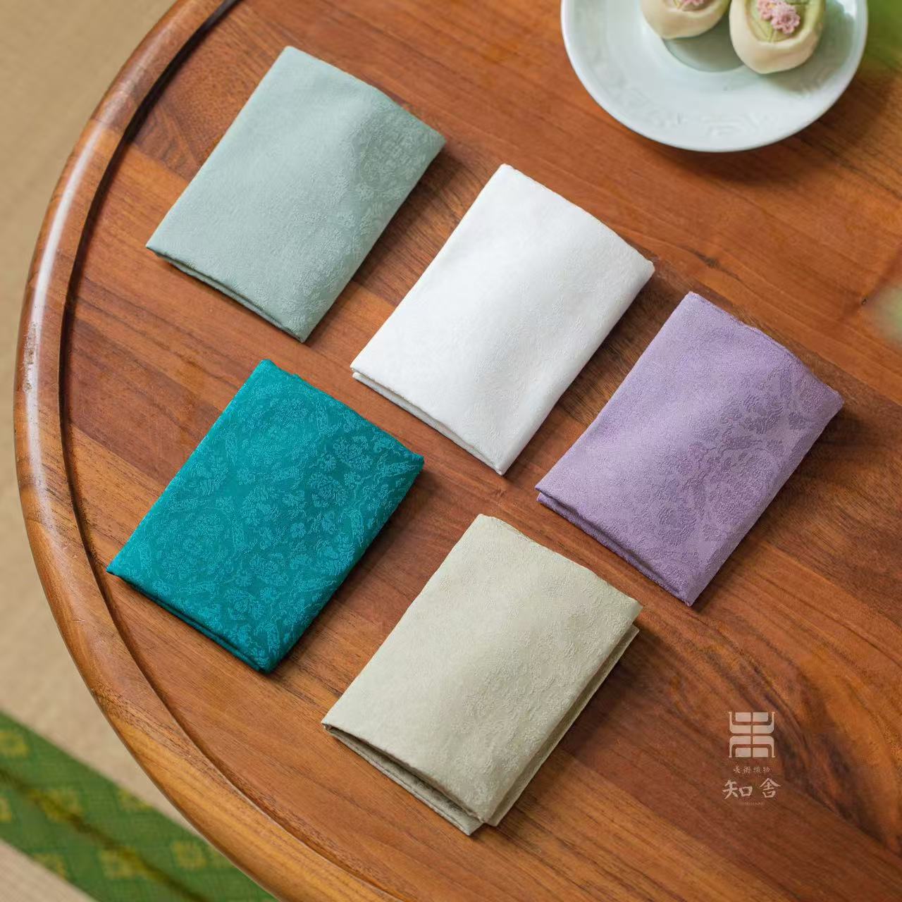 【思物茶生活】知舍联珠团羊纹茶巾（颜色图案混搭/具体联系客服）