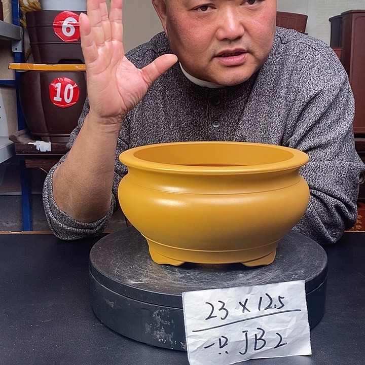 紫砂花盆货号一只JB2