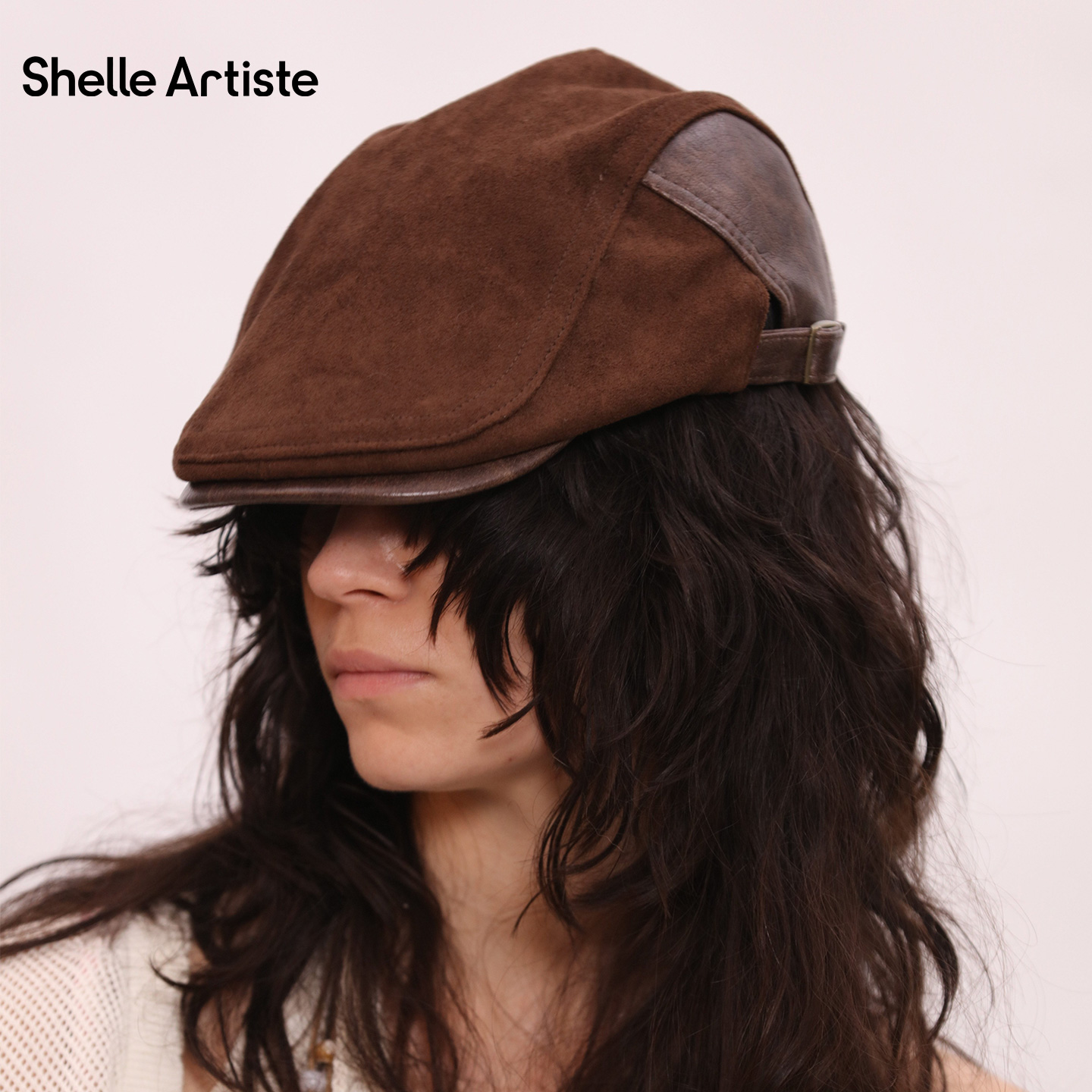 SHELLE ARTISTE 25秋冬圣诞胶囊系列复古潮流百搭简约皮前进帽
