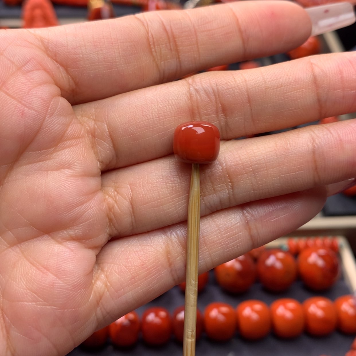 【闪购商品】南红玛瑙老型单珠9mm➕未镶嵌