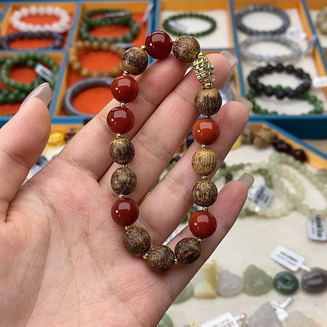 南红玛瑙未镶嵌手链w5南红10mm