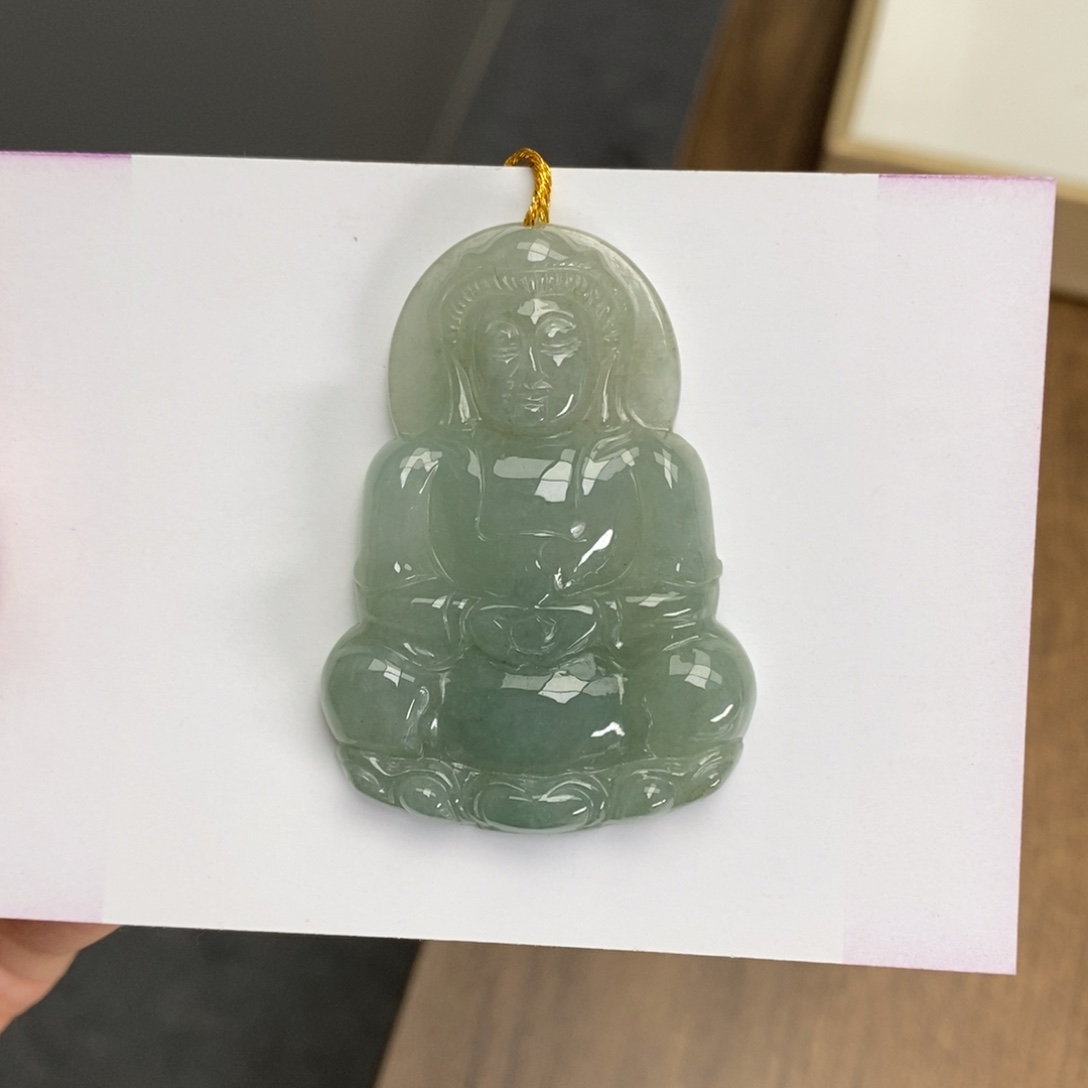 翡翠颈饰未镶嵌观音