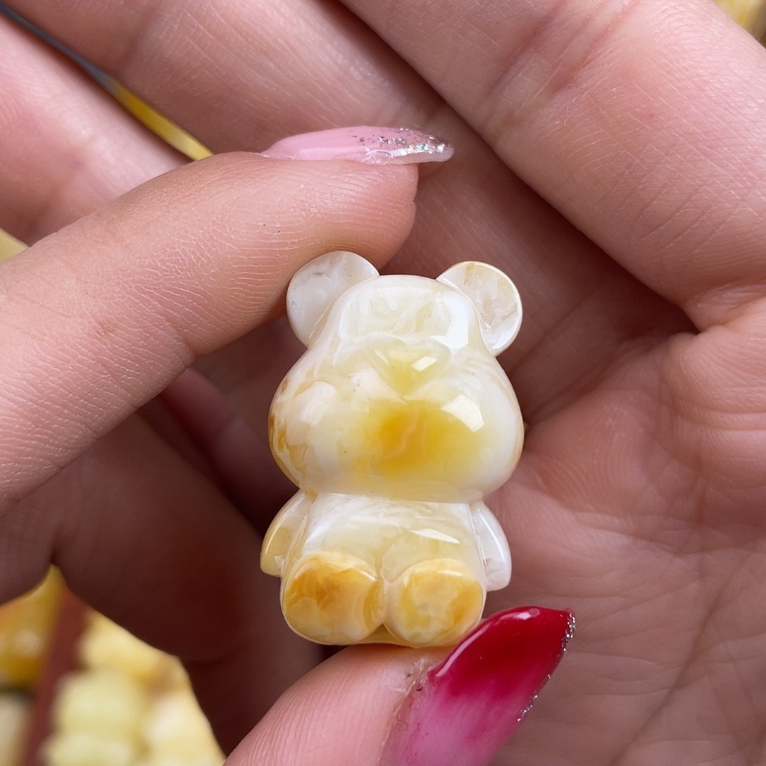 琥珀裸石未镶嵌蜜蜡