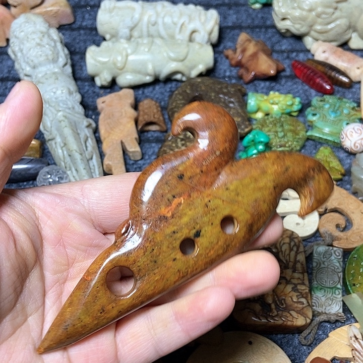 和田玉未镶嵌颈饰195