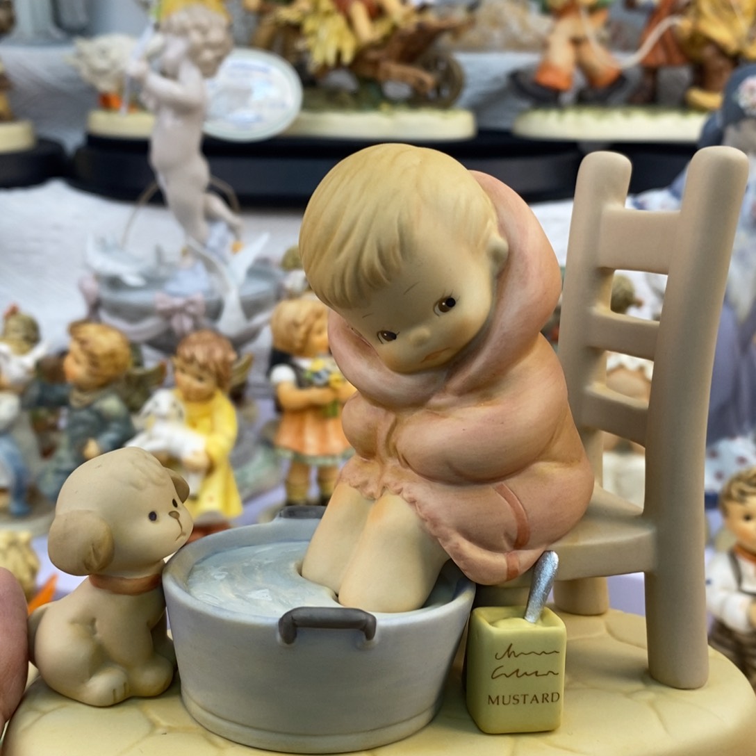 瓷片欧美中古美物摆件