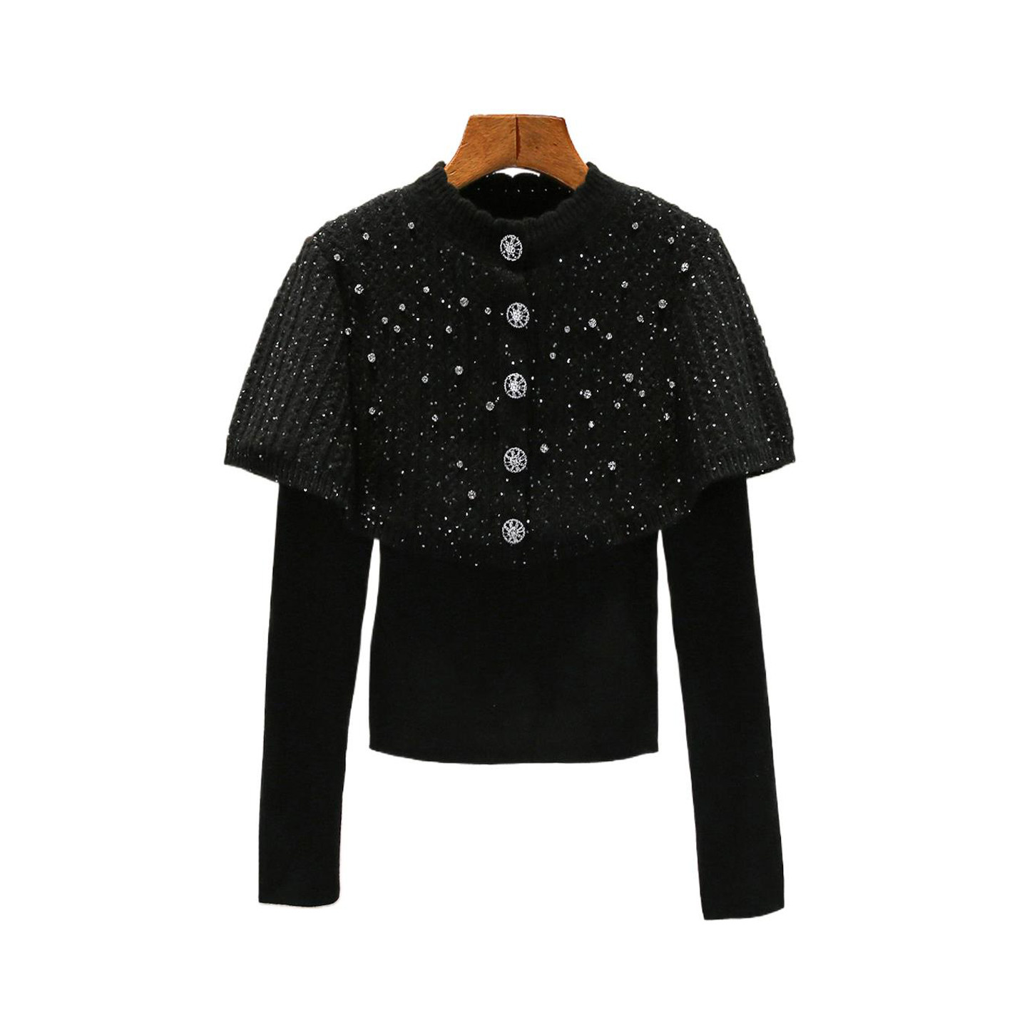 长袖毛针织衫小香风气质厚款常规袖轻奢时尚洋气百搭AL8205