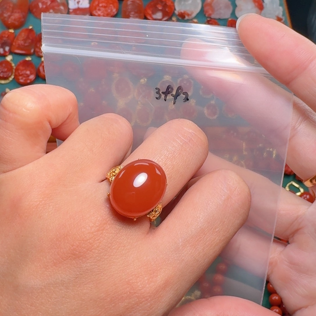 南红玛瑙南红银S925镶嵌