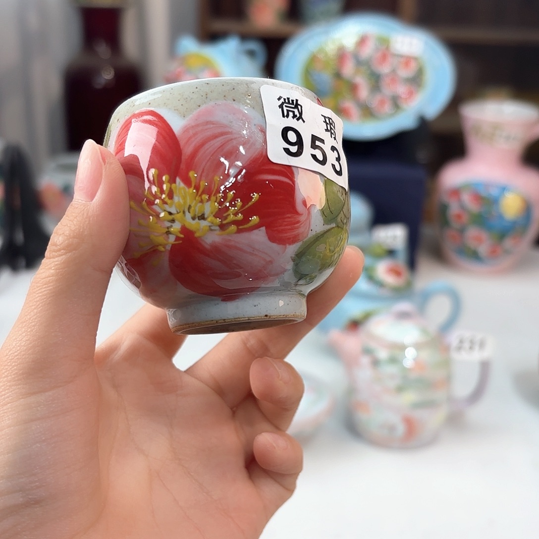 景德镇手绘高温釉下彩陶瓷茶具