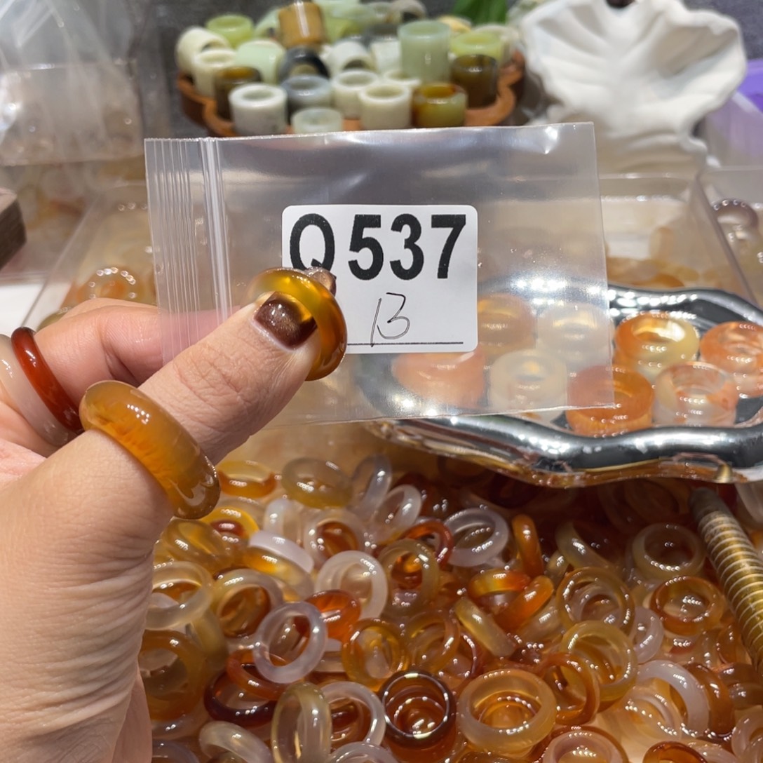 玛瑙/玉髓未镶嵌戒指537