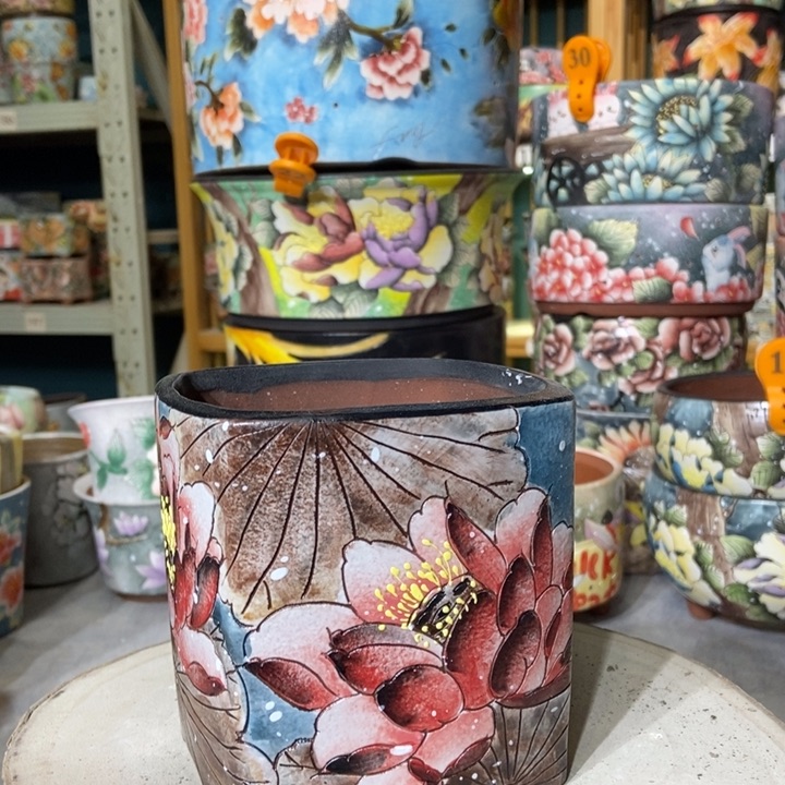 红陶景德镇艺术手绘作品