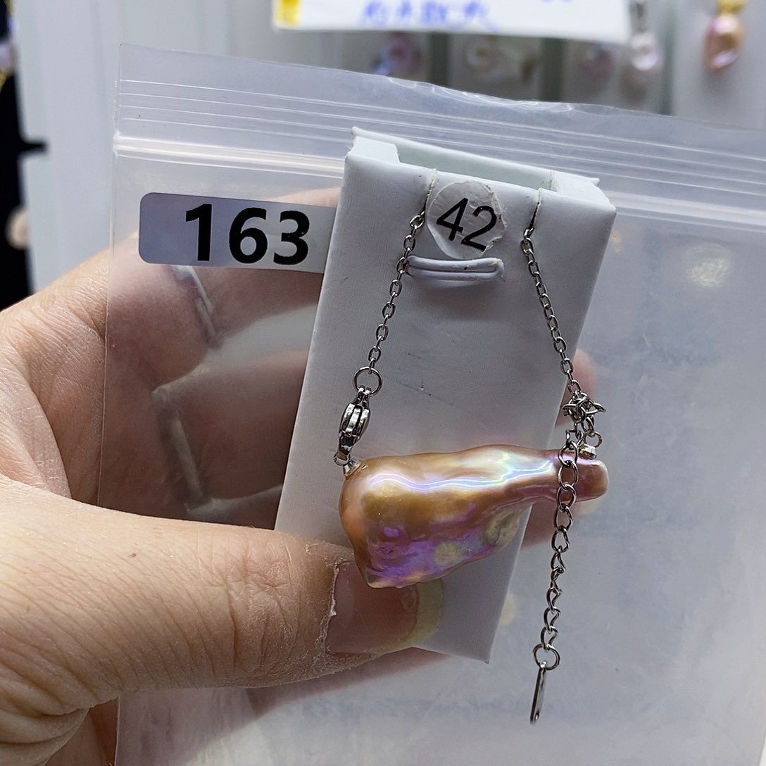 颈饰合金淡水珍珠