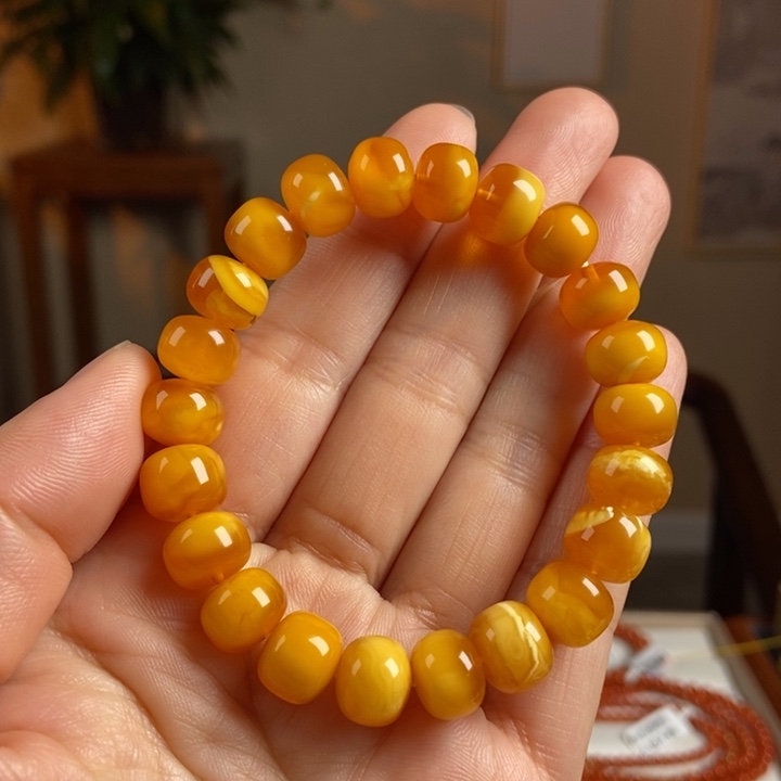 琥珀手链未镶嵌蜜蜡手串10