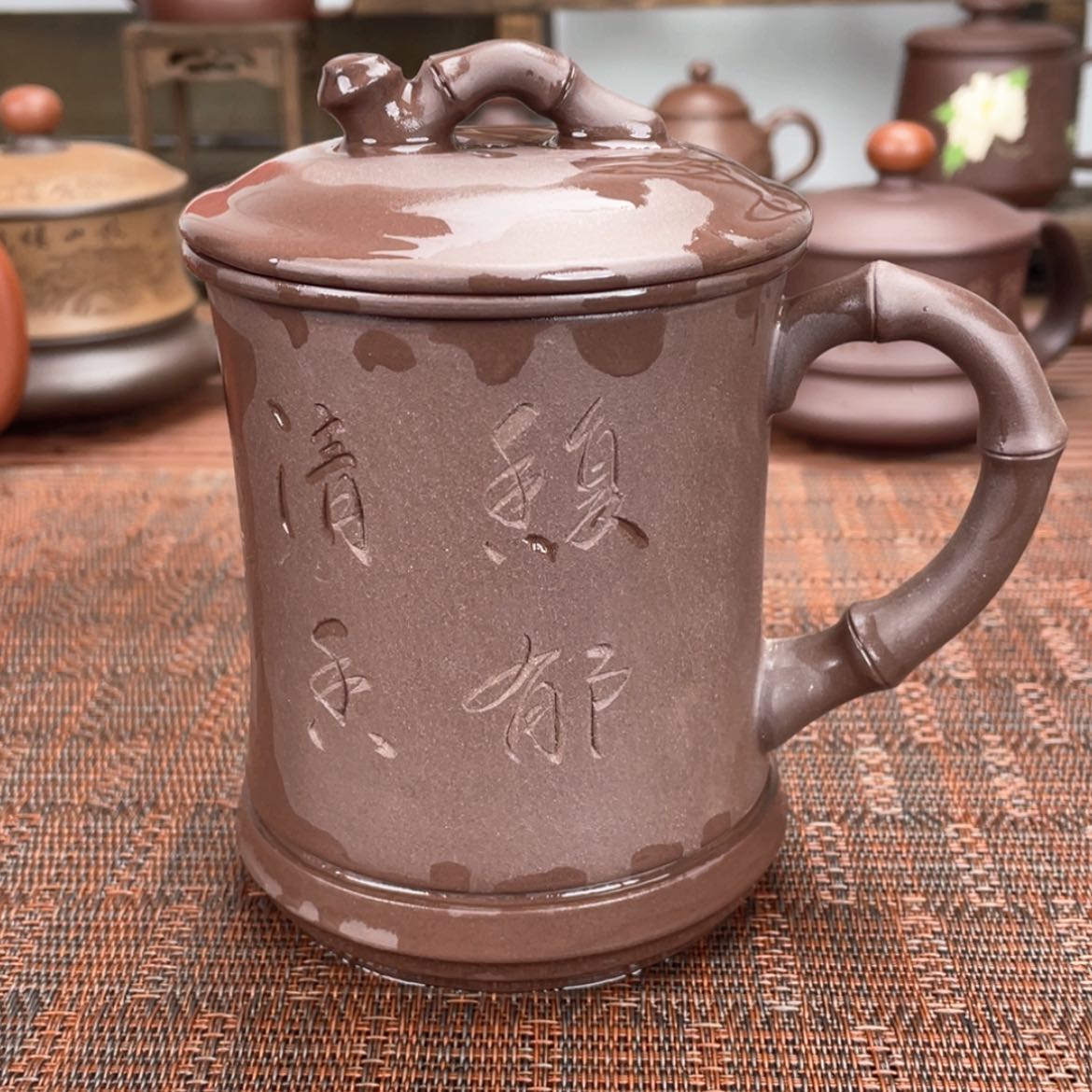 【闪购商品】紫砂茶杯宜兴原矿紫砂盖杯微瑕