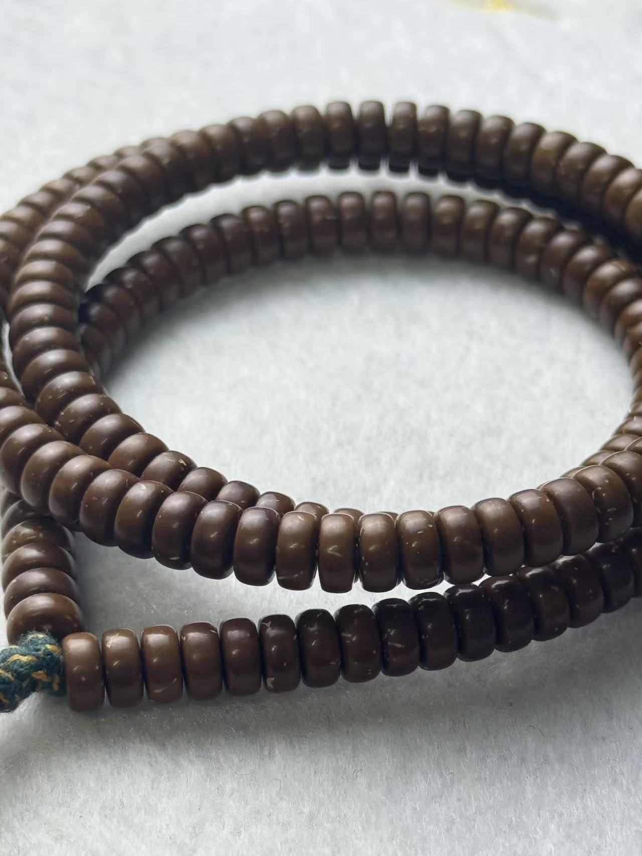 道尘出品【5S级别•精工药片】紫金鼠老型药片单圈手串 