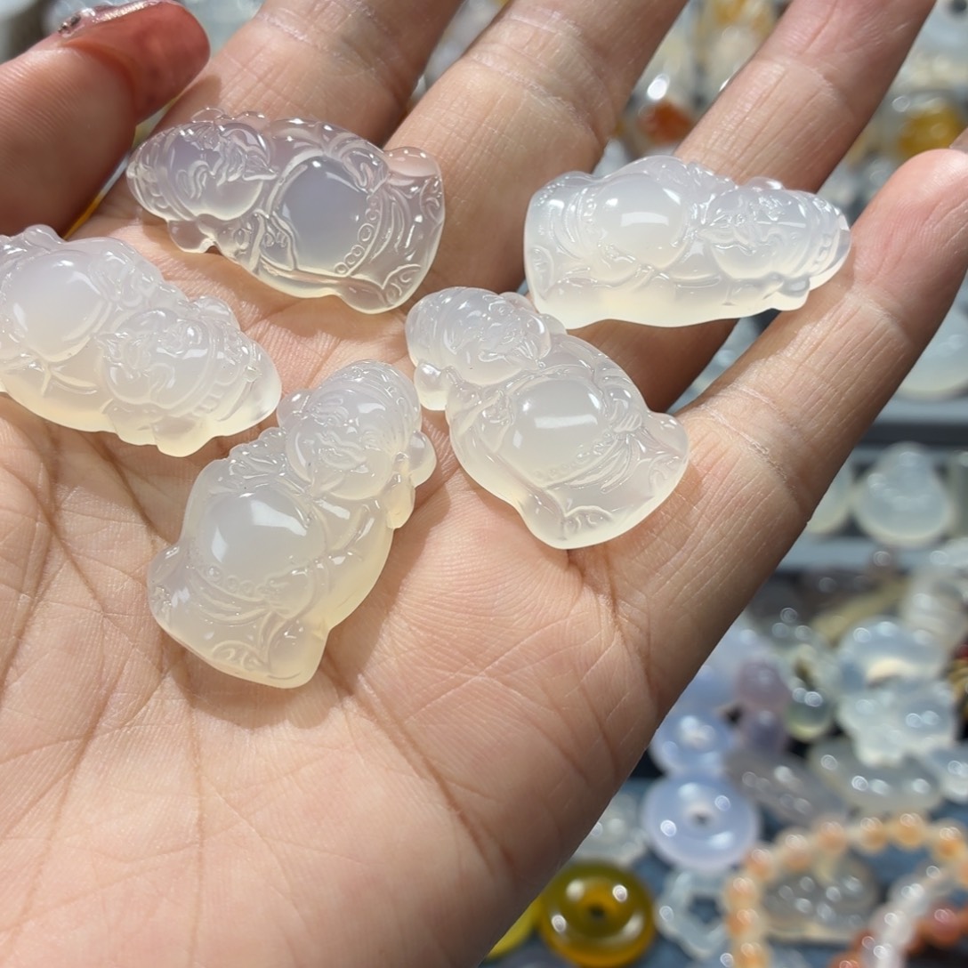 玛瑙/玉髓未镶嵌吊坠(不含链)