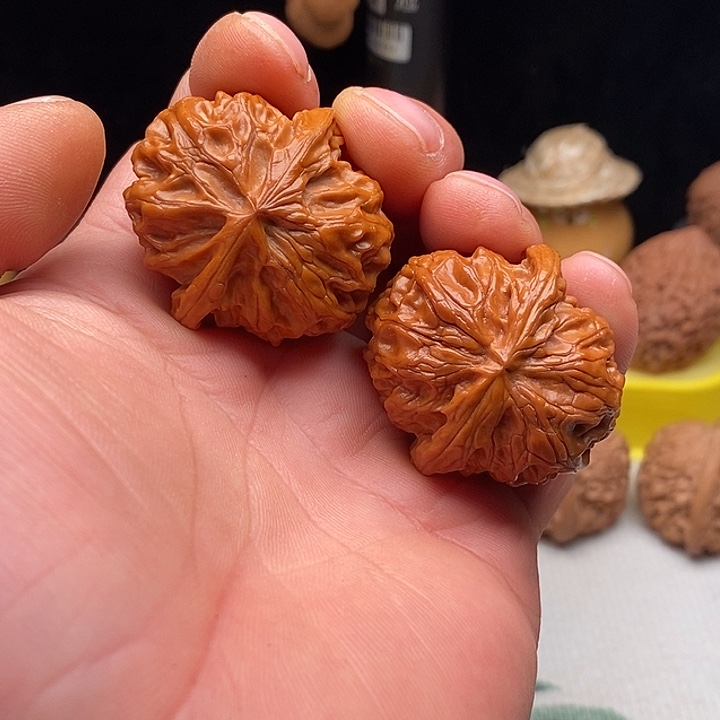 文玩核桃把件37苹果园有修