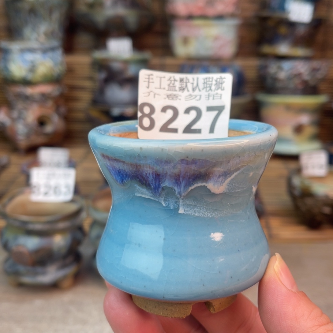 手工花盆默认瑕疵完美者勿拍