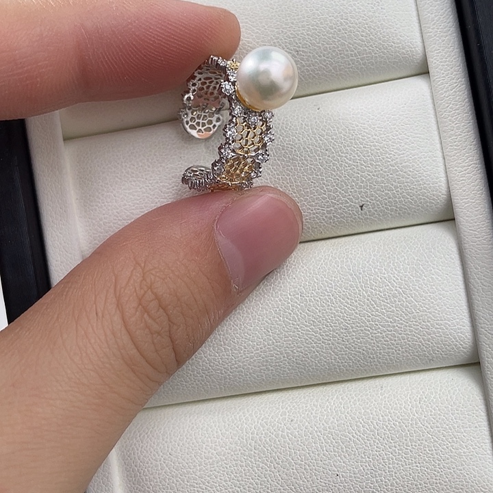 银S925镶嵌颈饰海水珍珠