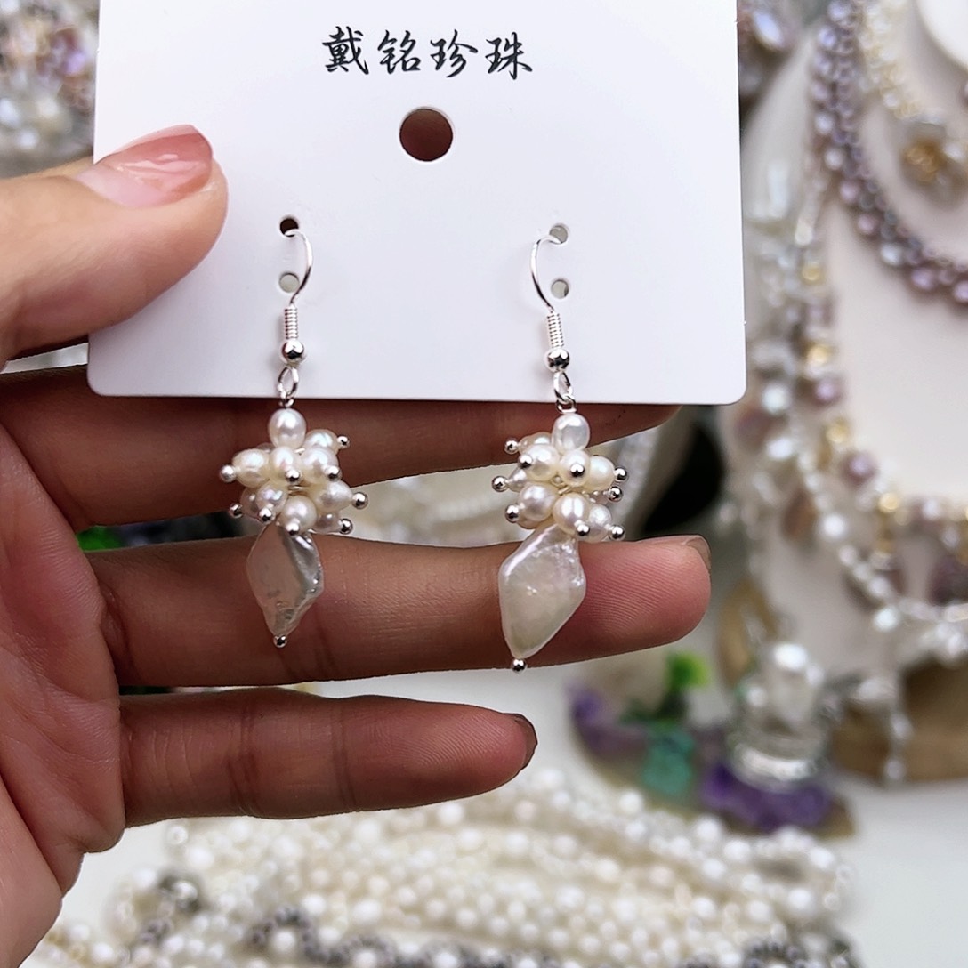 淡水珍珠颈饰银S925镶嵌