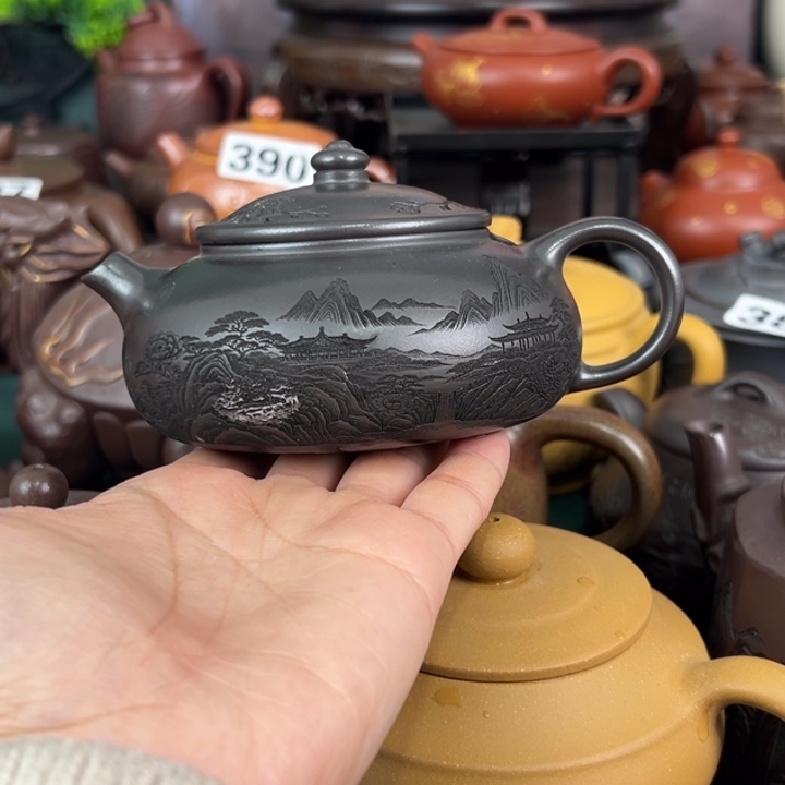 紫砂茶壶盖子微裂