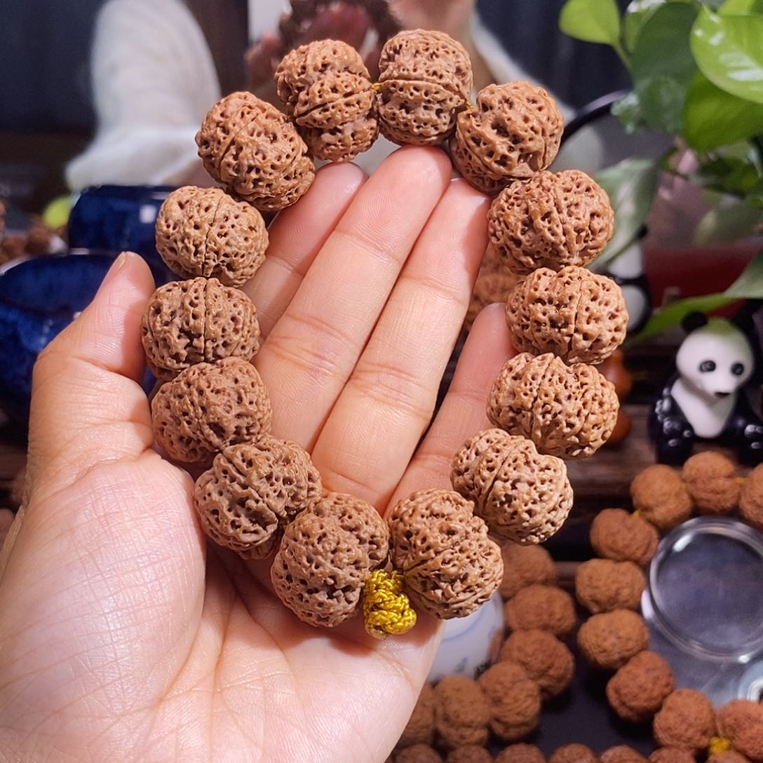 金刚菩提手串六瓣招财针孔蜂王24mm