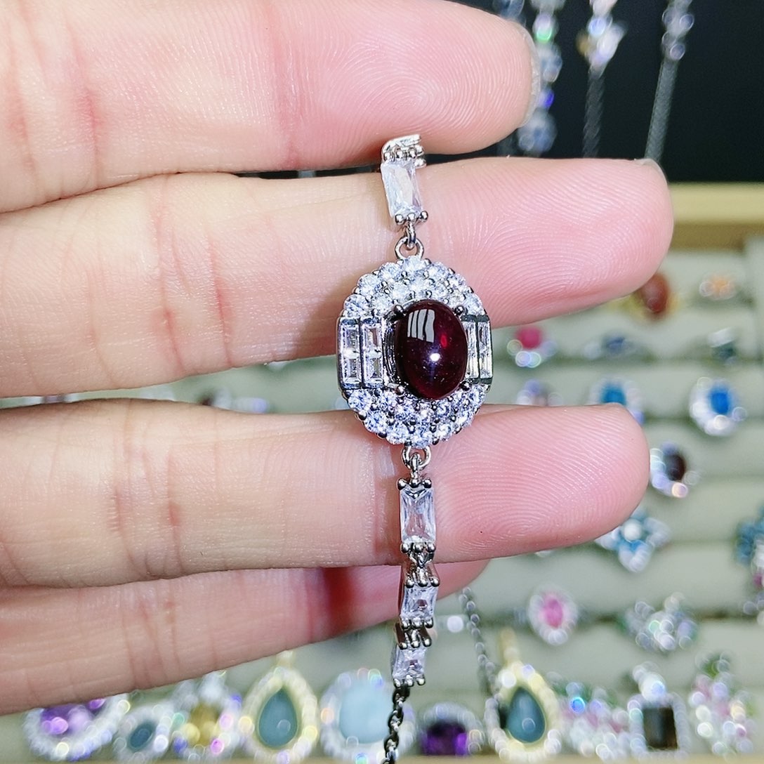 【闪购商品】未镶嵌戒指石榴石（紫牙乌）