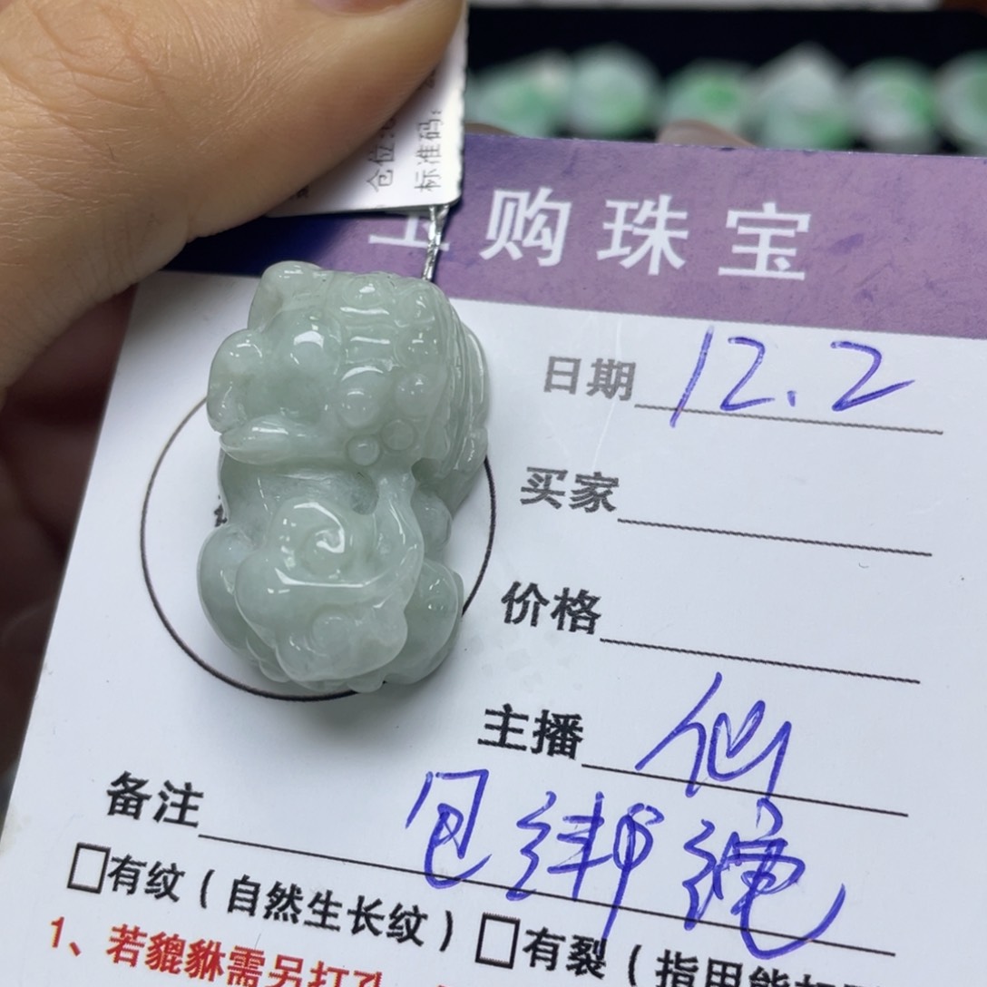 颈饰未镶嵌翡翠貔貅