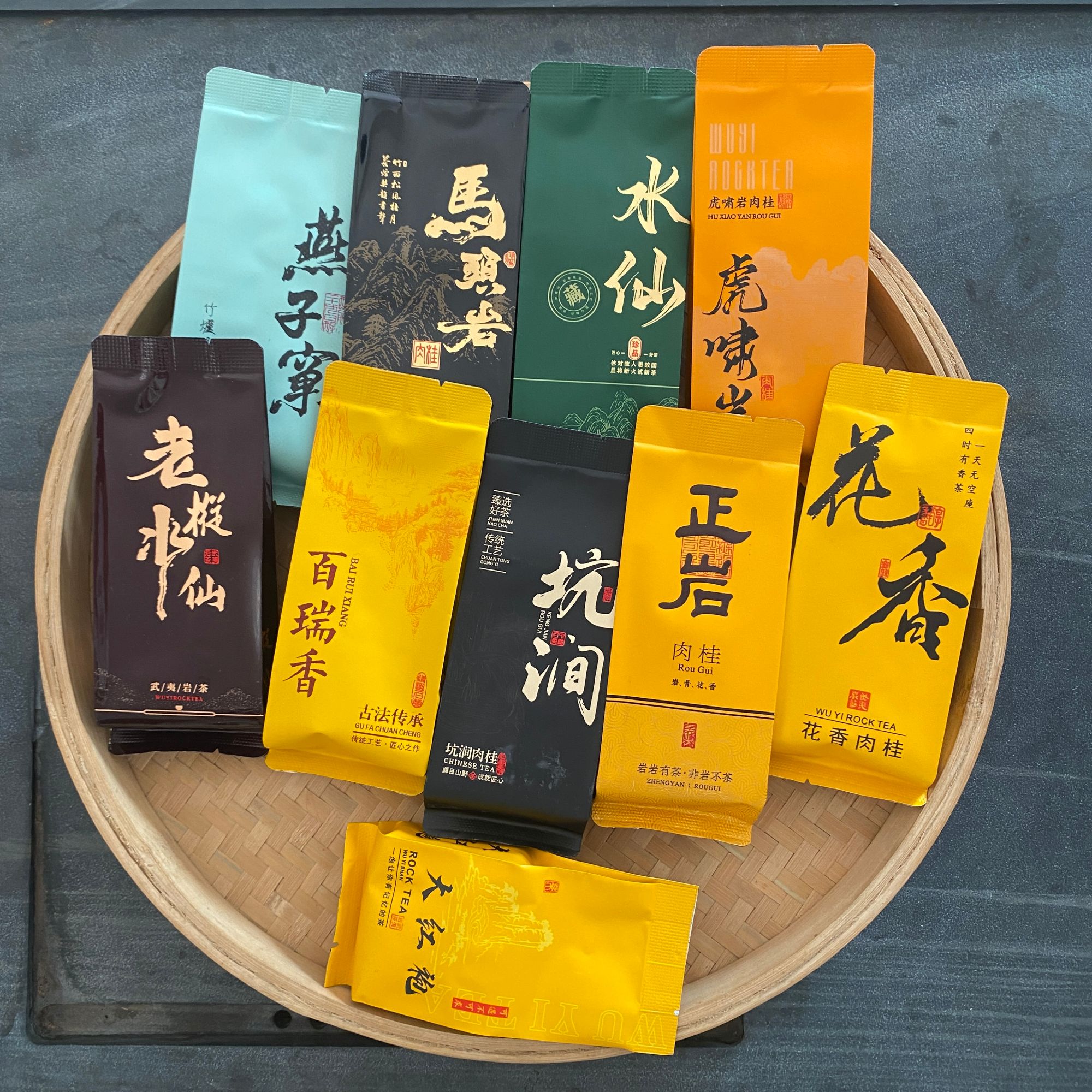 岩茶组合清香大红袍水仙黄玫瑰黄观音花香肉桂百瑞香泡袋装