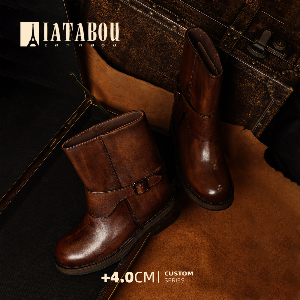 【特别款】圆头粗跟气质优雅气质百搭女士短靴靴TA125033