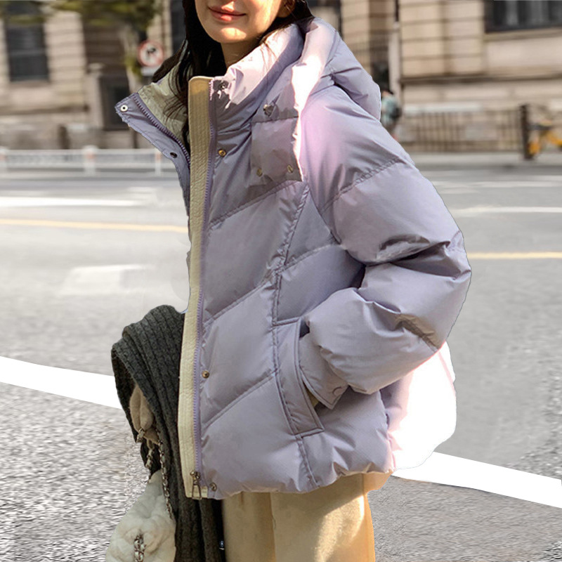 波司登智慧岛断码联名短款羽绒服女新款加厚高级感鸭绒韩