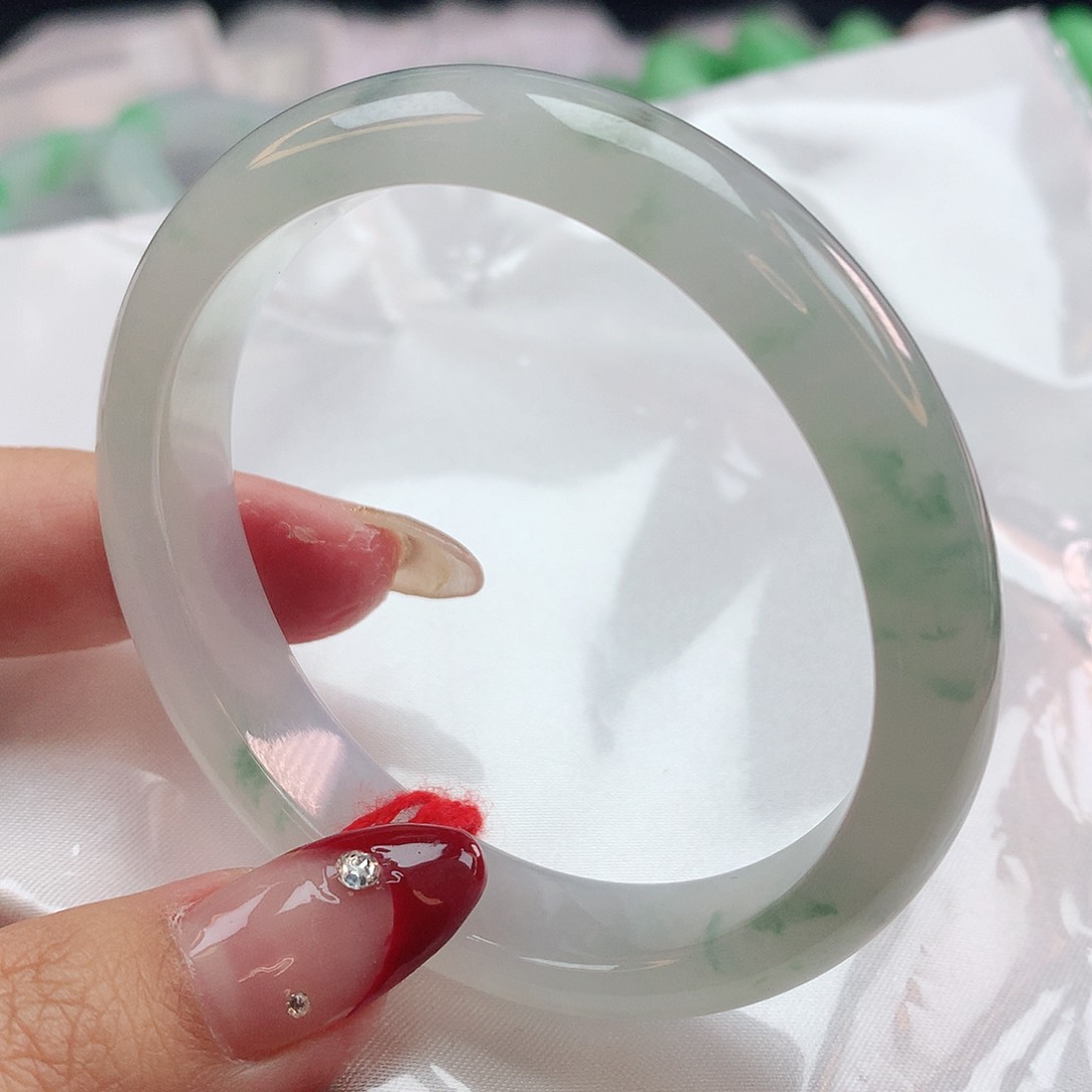 翡翠手镯未镶嵌2395贵妃55