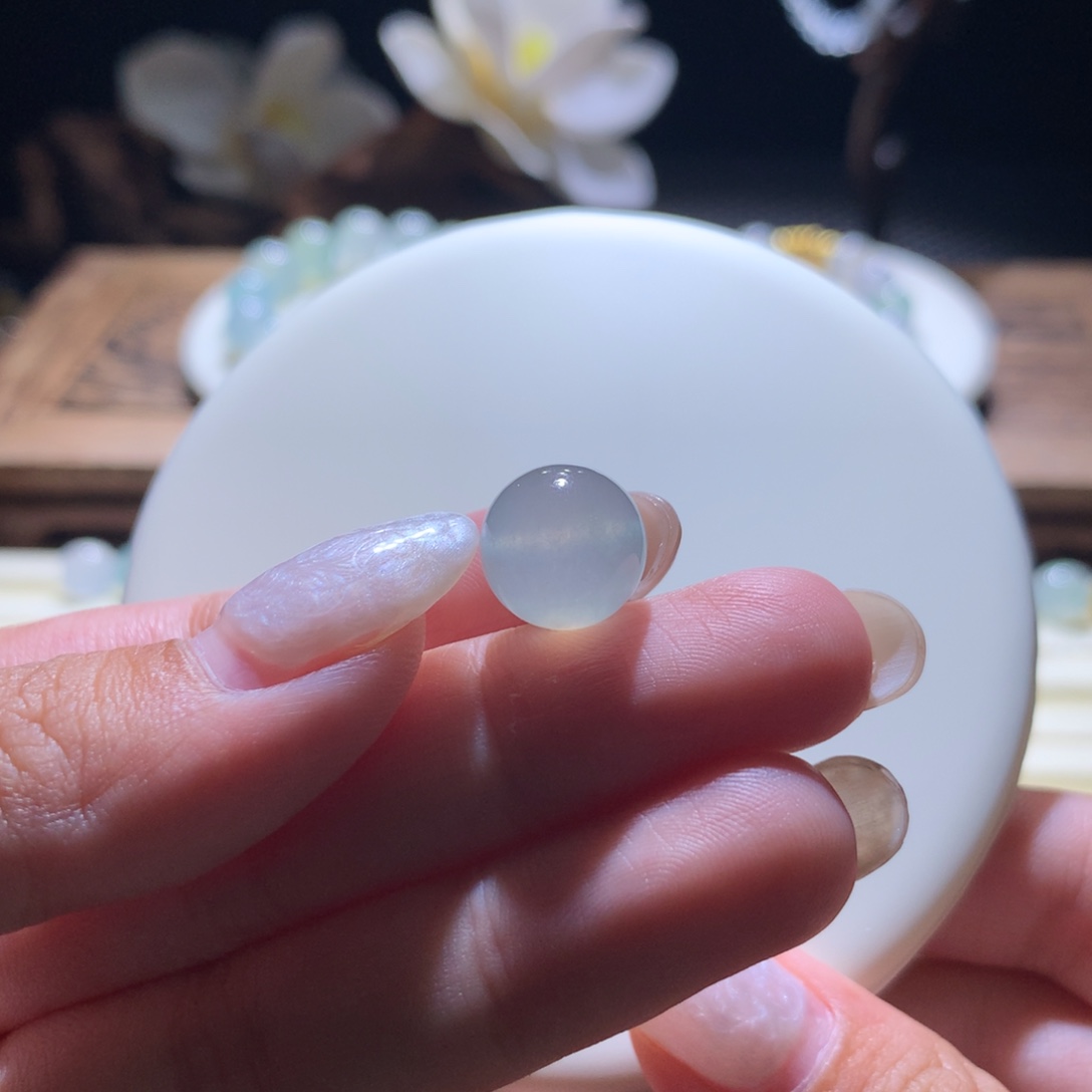 散珠翡翠卡12.2浅咖啡色珠珠